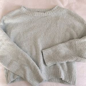 Light blue Sherpa sweater